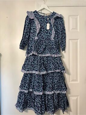 NWT Simply Southern bow ruffle dress